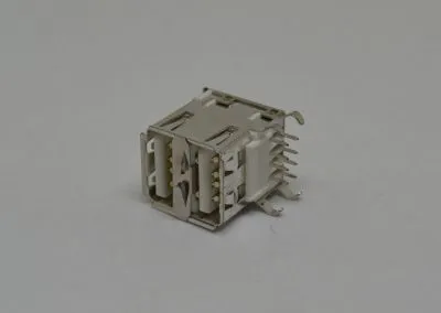USB A F 双排插板式